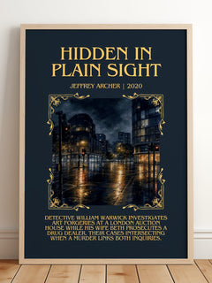 Hidden In Plain Sight Minimalist Book Poster by Jeffrey Archer – image 2