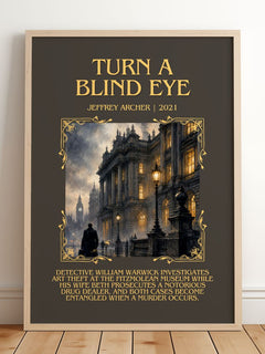 Turn A Blind Eye Minimalist Book Poster by Jeffrey Archer – image 2