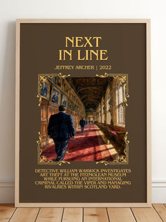 Next In Line Minimalist Book Poster by Jeffrey Archer – image 2