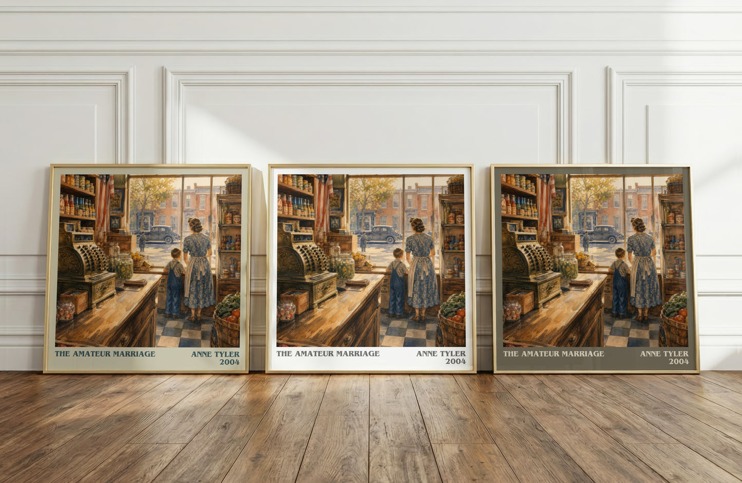 The Amateur Marriage literary art print colour and style options – Anne Tyler book art