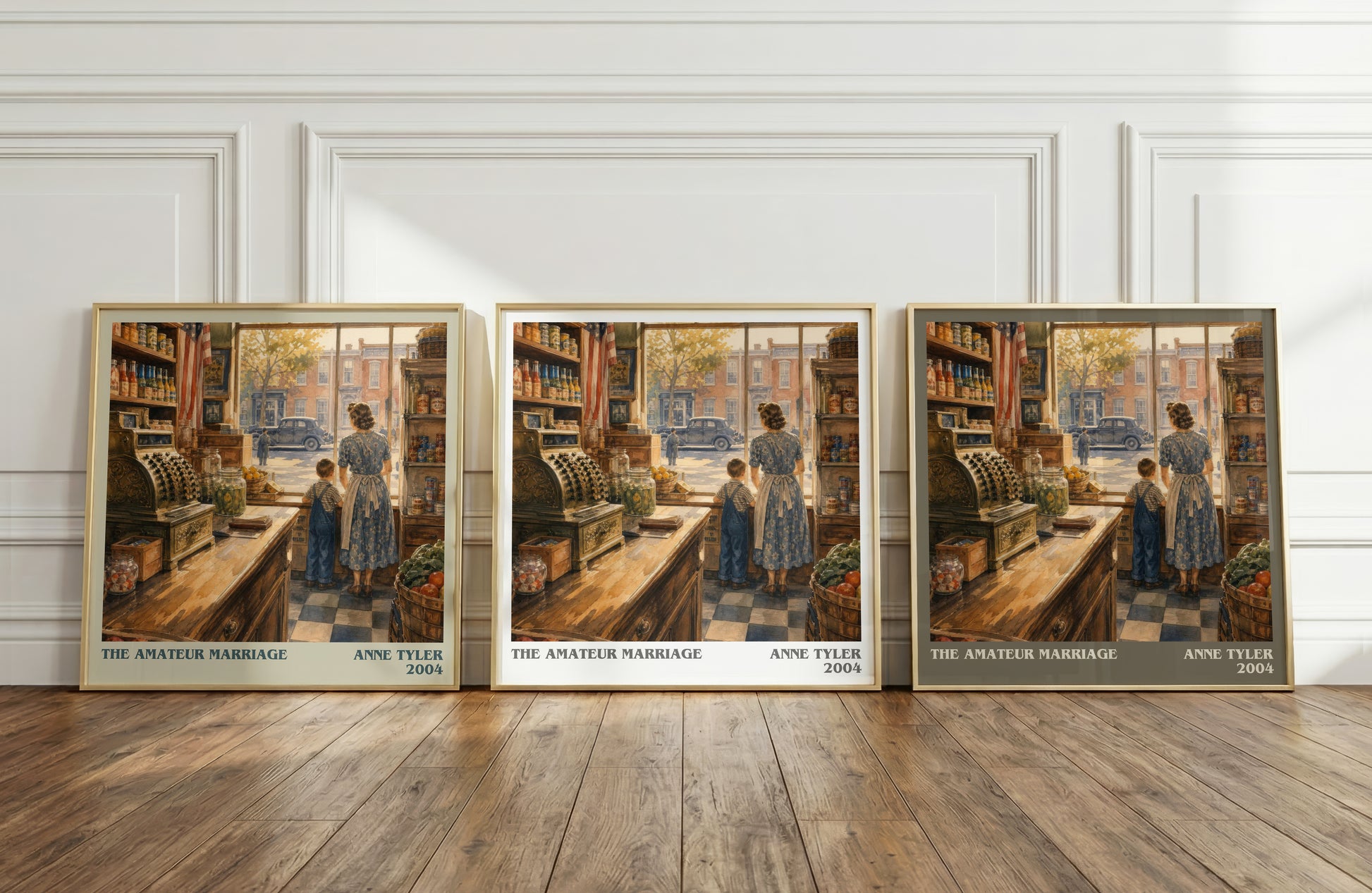The Amateur Marriage literary art print colour and style options – Anne Tyler book art