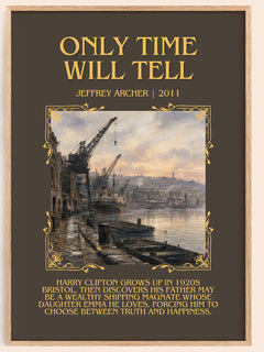 Only Time Will Tell Minimalist Book Poster by Jeffrey Archer – image 1