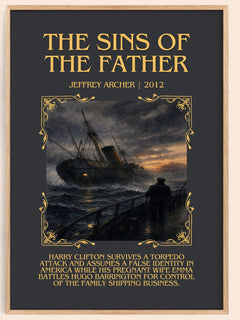 The Sins Of The Father Minimalist Book Poster by Jeffrey Archer – image 1