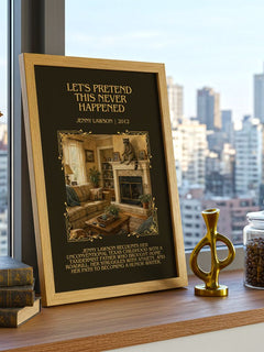 Let'S Pretend This Never Happened Minimalist Book Poster by J. Lawson – image 3