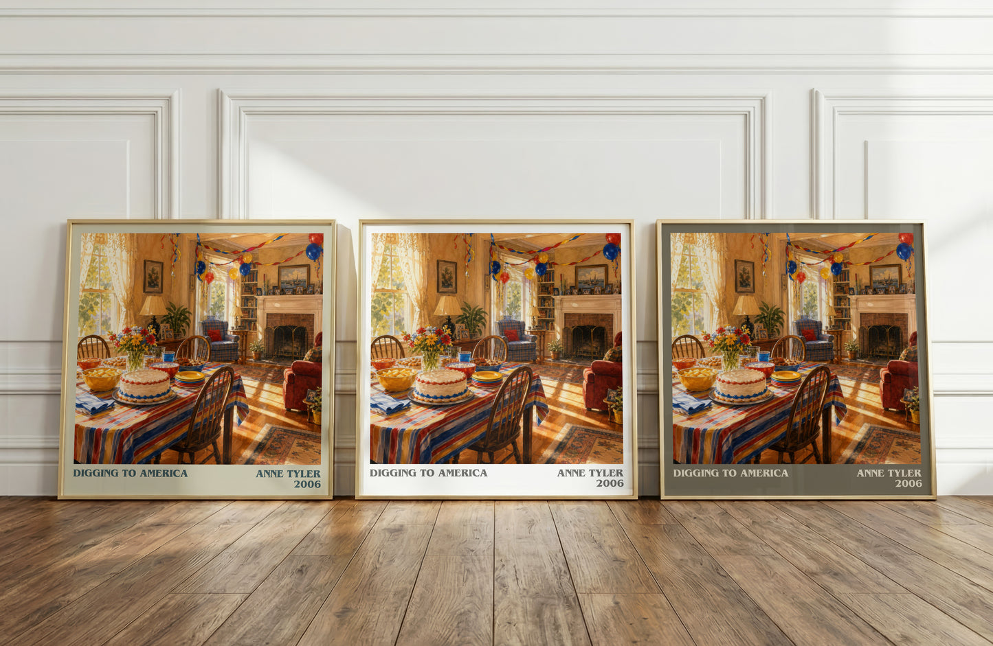 Digging To America literary art print colour and style options – Anne Tyler book art