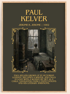 Paul Kelver Minimalist Book Poster by Jerome K. Jerome – image 1