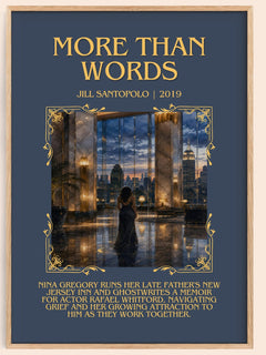 More Than Words Minimalist Book Poster by Jill Santopolo – image 1