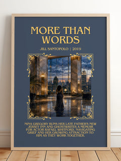 More Than Words Minimalist Book Poster by Jill Santopolo – image 2