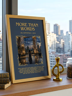 More Than Words Minimalist Book Poster by Jill Santopolo – image 3