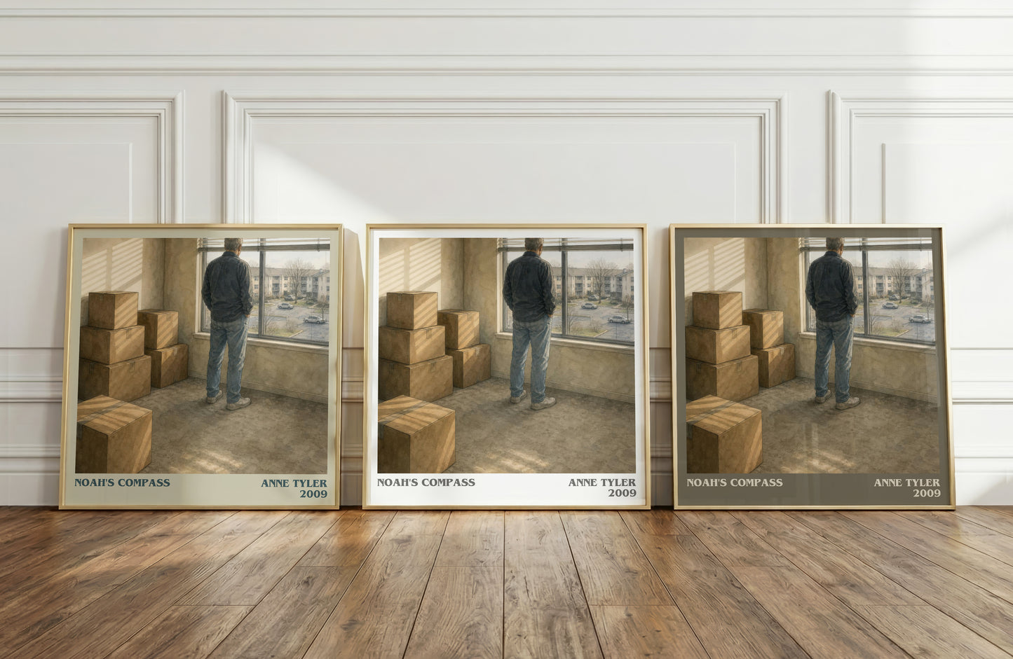 Noah'S Compass literary art print colour and style options – Anne Tyler book art