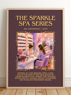 The Sparkle Spa Series Minimalist Book Poster by Jill Santopolo – image 2
