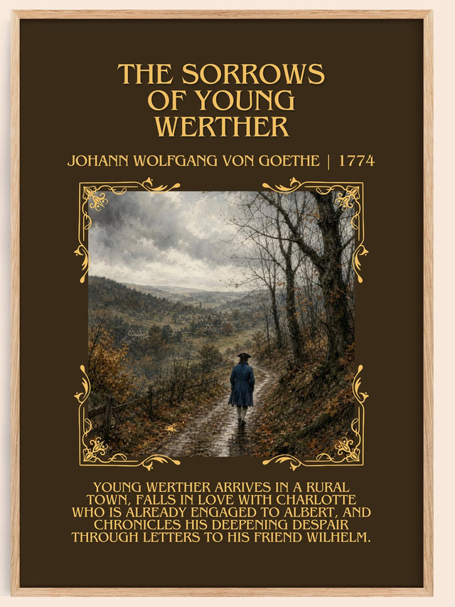 Sorrows Of Young Werther Minimalist Book Poster by J. Goethe