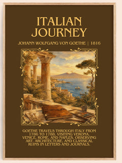 Italian Journey Minimalist Book Poster by Johann Wolfgang Von Goethe – image 1