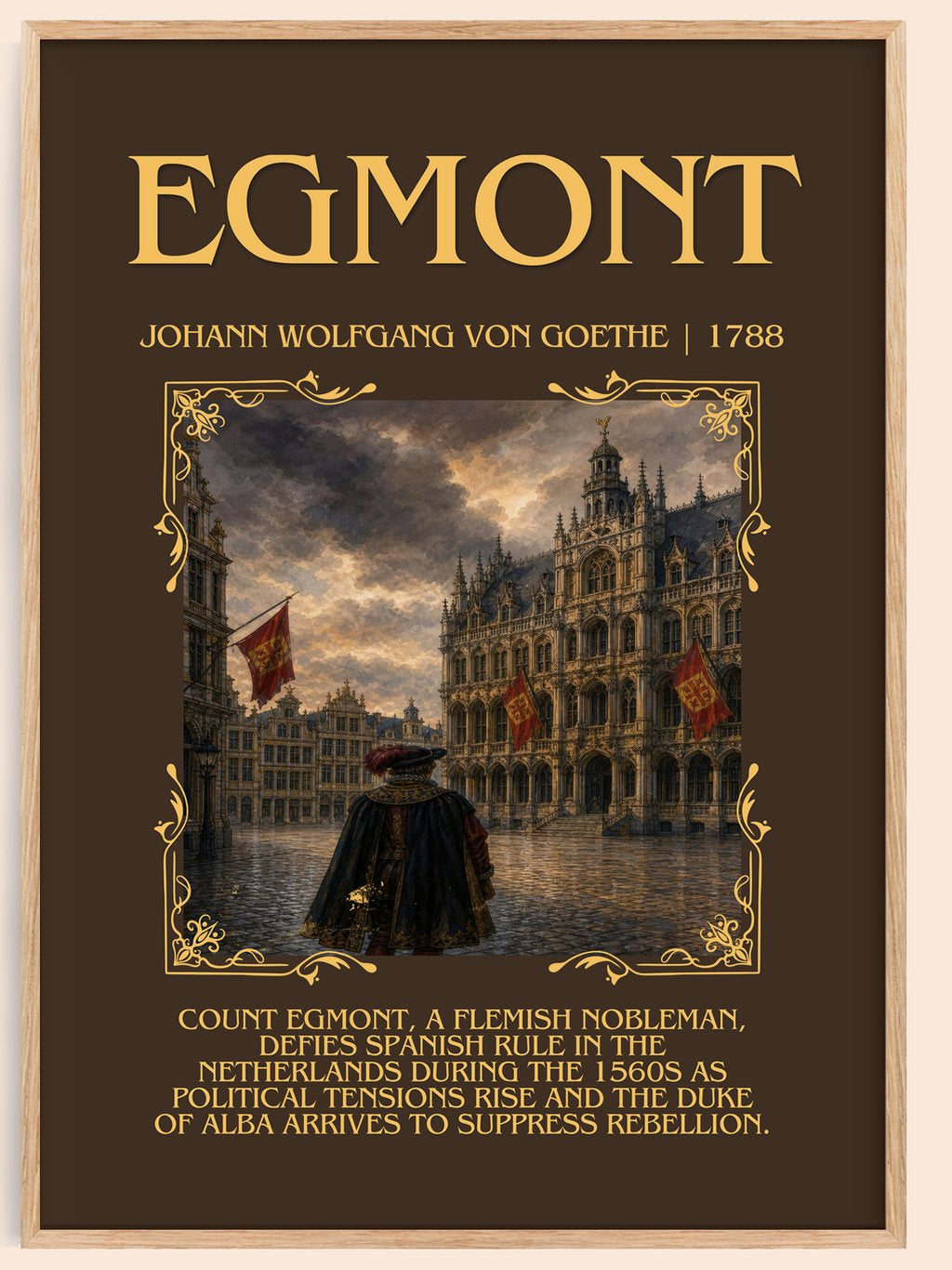 Egmont Minimalist Book Poster by Johann Wolfgang Von Goethe – book poster