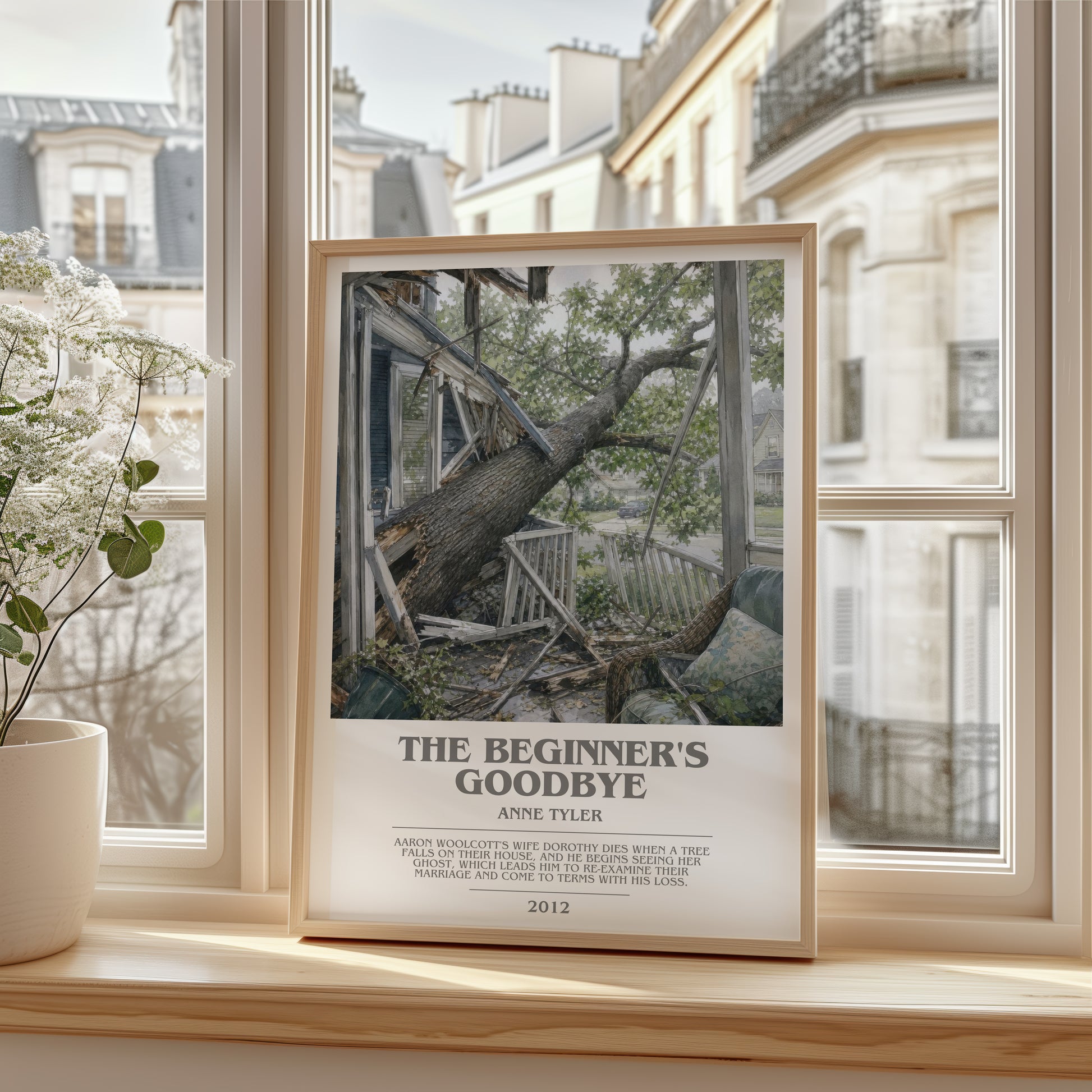 The Beginner'S Goodbye bookish poster colour and style options – Anne Tyler book art