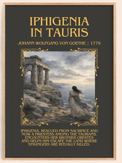 Iphigenia In Tauris Minimalist Book Poster by J. Goethe – image 1