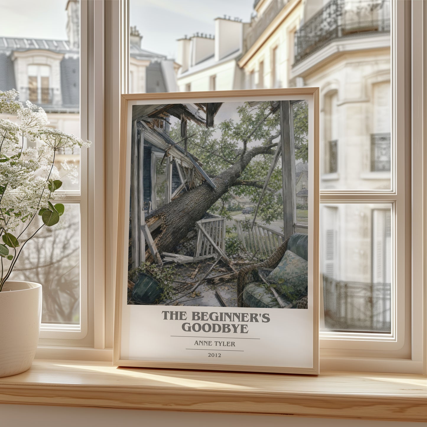 The Beginner'S Goodbye book cover poster colour and style options – Anne Tyler book art