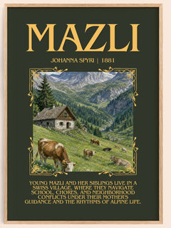 Mazli Minimalist Book Poster by Johanna Spyri – image 1