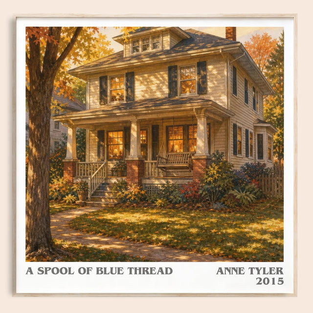 A Spool Of Blue Thread Literary Art Print by Anne Tyler