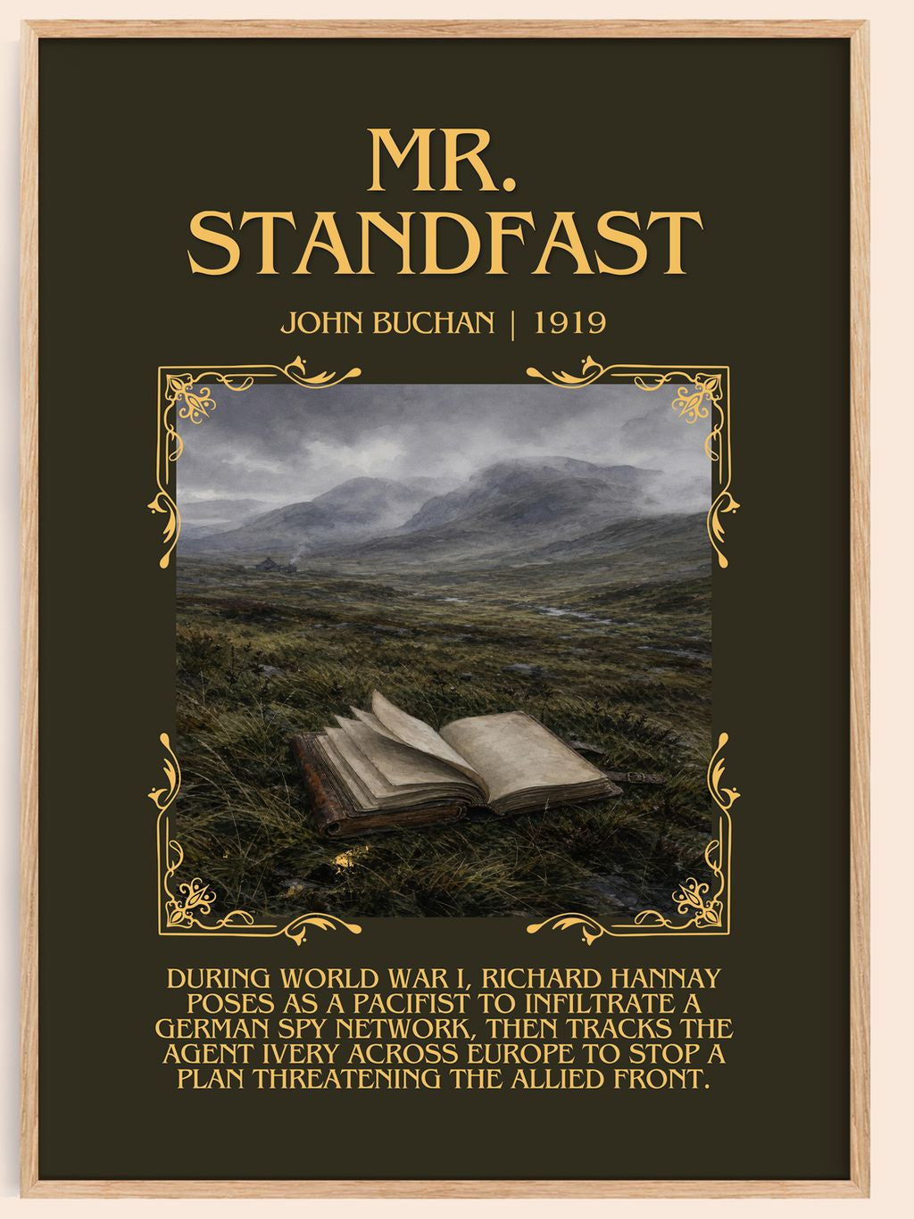 Mr. Standfast Minimalist Book Poster by John Buchan – book poster