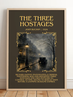 The Three Hostages Minimalist Book Poster by John Buchan – image 2