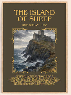 The Island Of Sheep Minimalist Book Poster by John Buchan – image 1