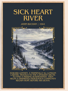 Sick Heart River Minimalist Book Poster by John Buchan – image 1