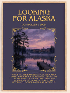 Looking For Alaska Minimalist Book Poster by John Green – image 1