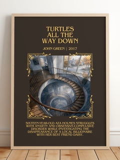 Turtles All The Way Down Minimalist Book Poster by John Green – image 2