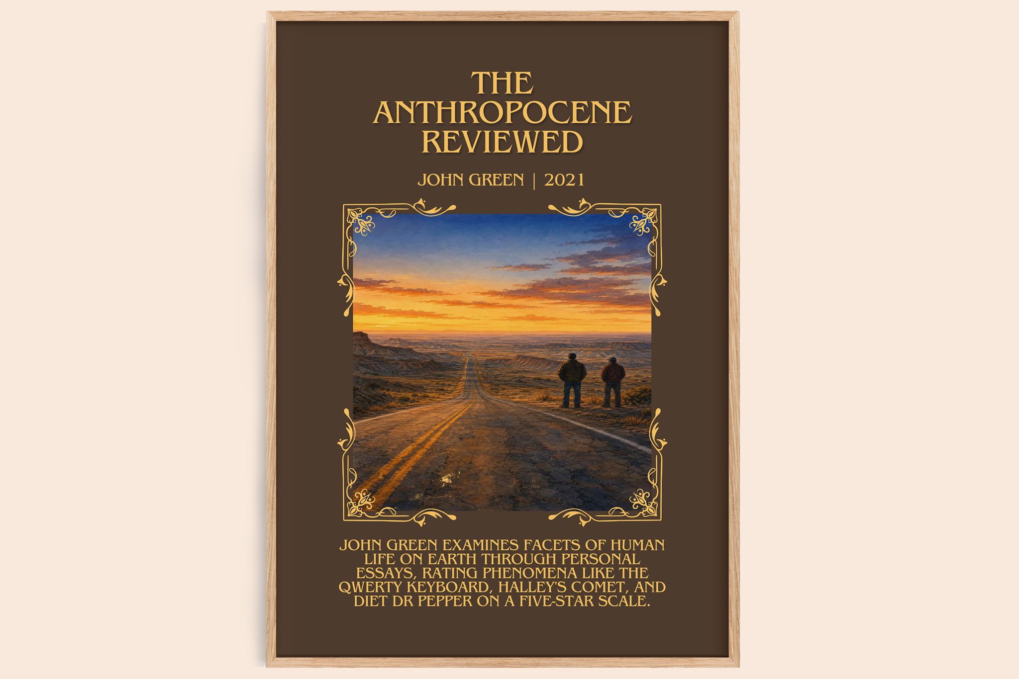 The Anthropocene Reviewed Minimalist Book Poster by John Green