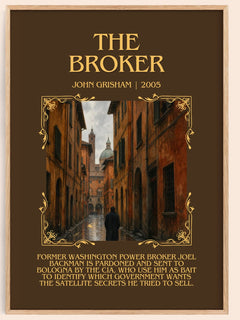 The Broker Minimalist Book Poster by John Grisham – image 1