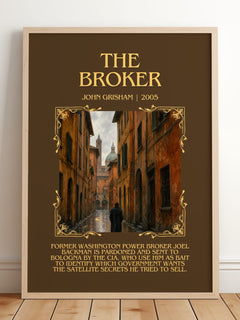 The Broker Minimalist Book Poster by John Grisham – image 2