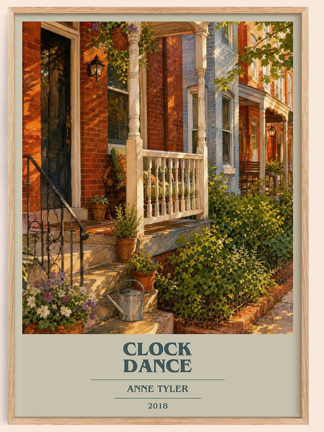Clock Dance Book Cover Poster by Anne Tyler