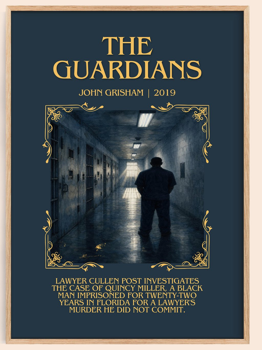 The Guardians Minimalist Book Poster by John Grisham – book poster