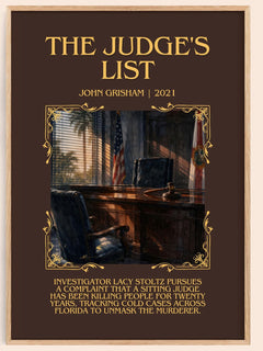 The Judge'S List Minimalist Book Poster by John Grisham – image 1