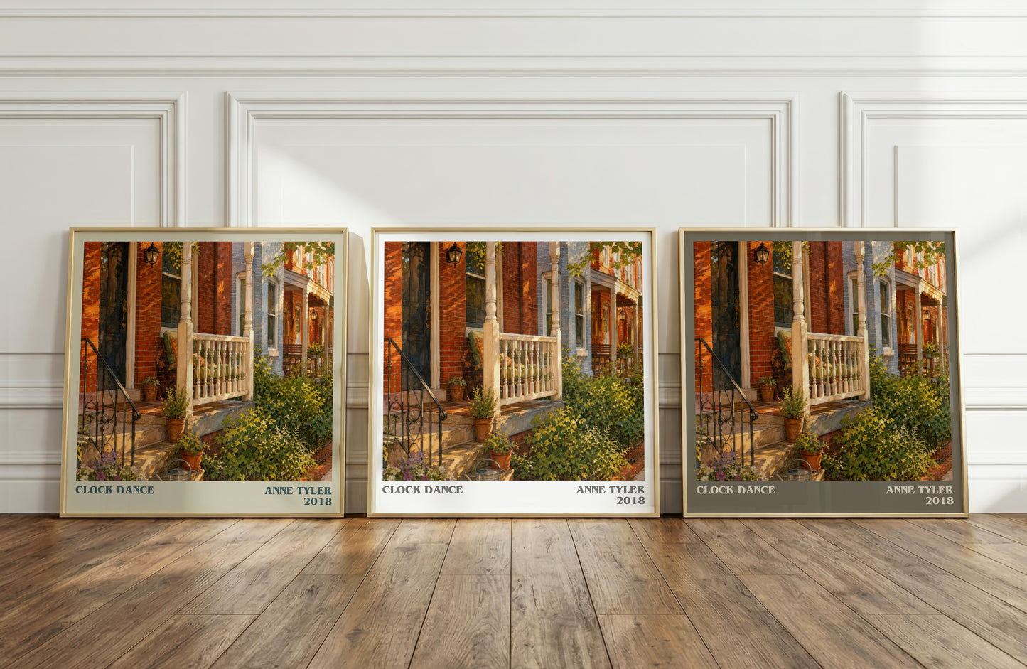 Clock Dance literary art print colour and style options – Anne Tyler book art