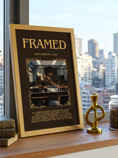 Framed Minimalist Book Poster by John Grisham – image 3