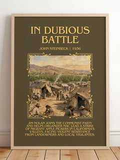 In Dubious Battle Minimalist Book Poster by John Steinbeck – image 2