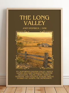 The Long Valley Minimalist Book Poster by John Steinbeck – image 2