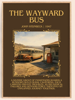 The Wayward Bus Minimalist Book Poster by John Steinbeck – image 1