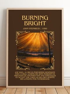 Burning Bright Minimalist Book Poster by John Steinbeck – image 2