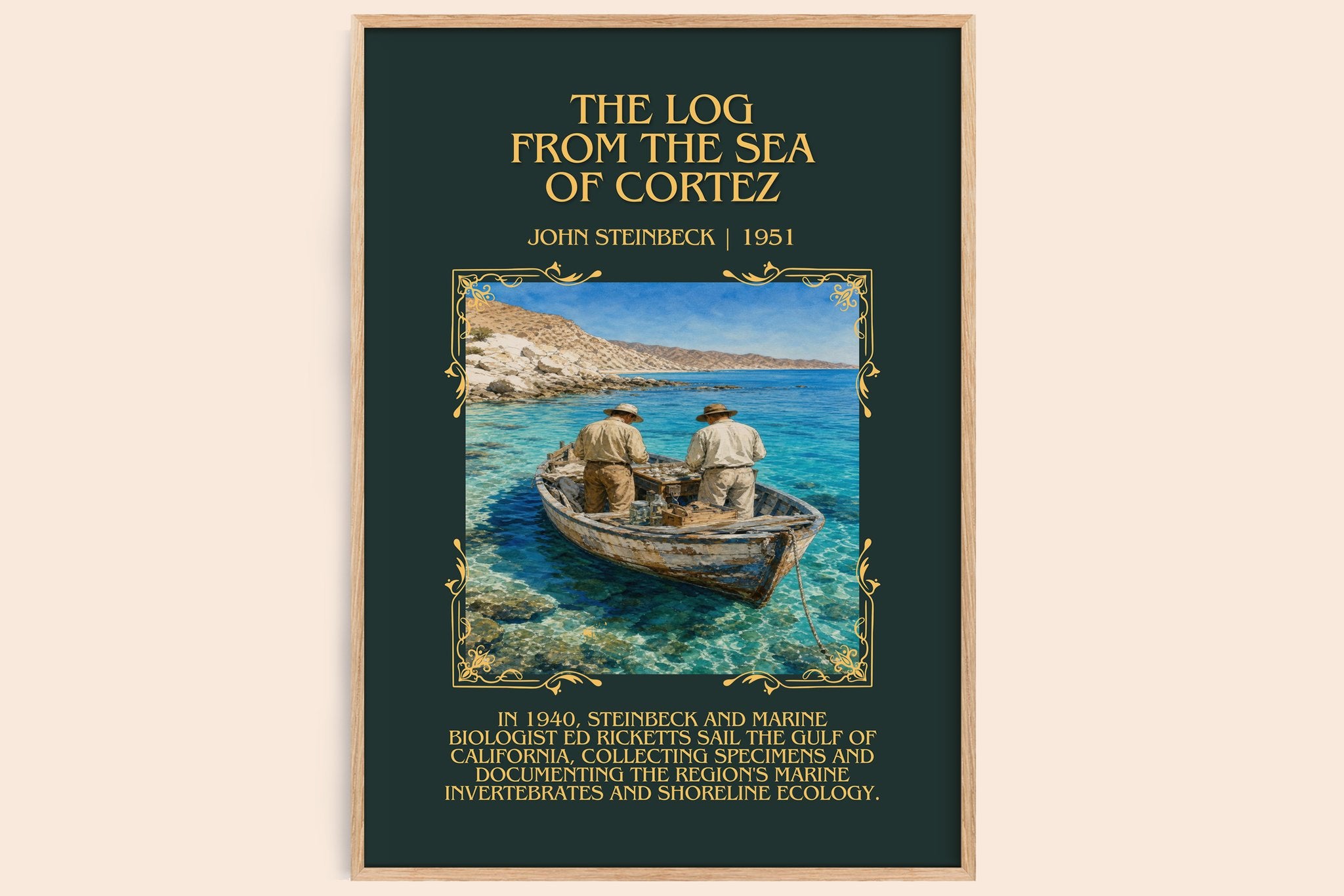 Log From The Sea Of Cortez Minimalist Book Poster by John Steinbeck
