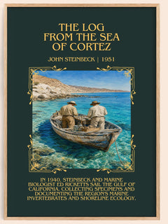 Log From The Sea Of Cortez Minimalist Book Poster by John Steinbeck – image 1