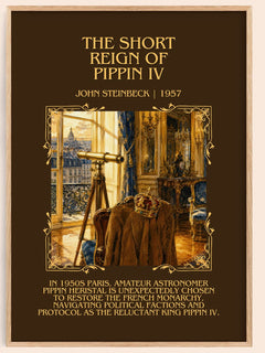 The Short Reign Of Pippin Iv Minimalist Book Poster by John Steinbeck – image 1