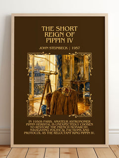 The Short Reign Of Pippin Iv Minimalist Book Poster by John Steinbeck – image 2