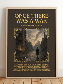 Once There Was A War Minimalist Book Poster by John Steinbeck – image 2