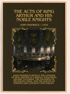 Acts Of King Arthur And His Noble Knights Minimalist Book Poster – J. – image 1