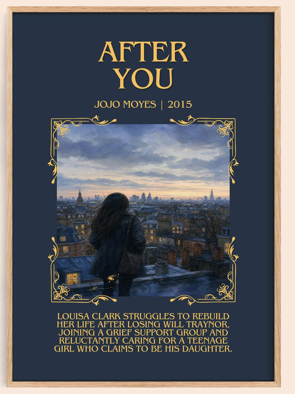 After You Minimalist Book Poster by Jojo Moyes – book poster