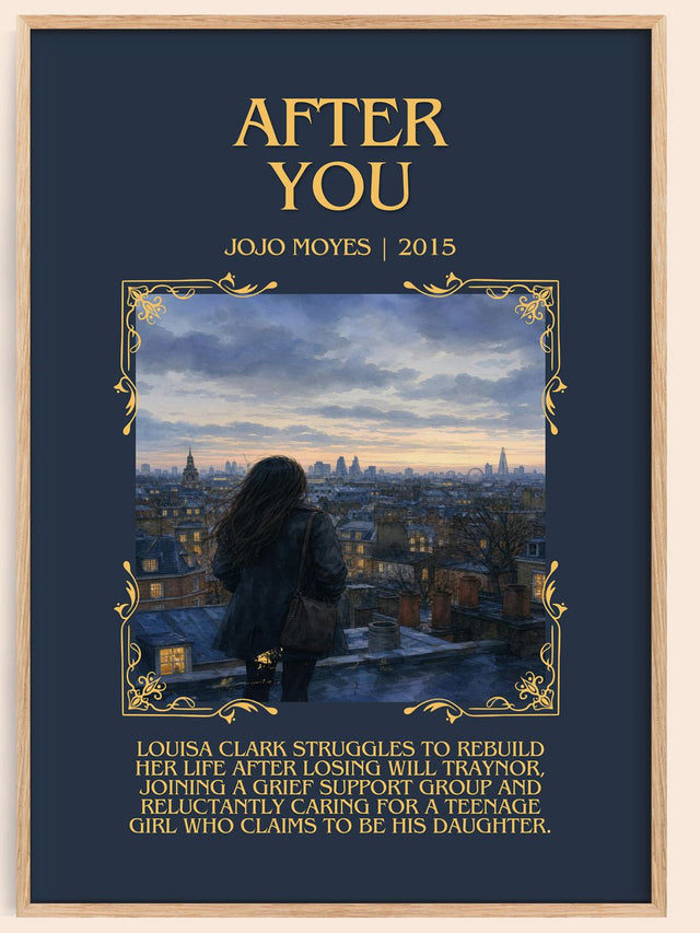 After You Minimalist Book Poster by Jojo Moyes