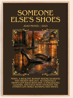 Someone Else'S Shoes Minimalist Book Poster by Jojo Moyes – image 1